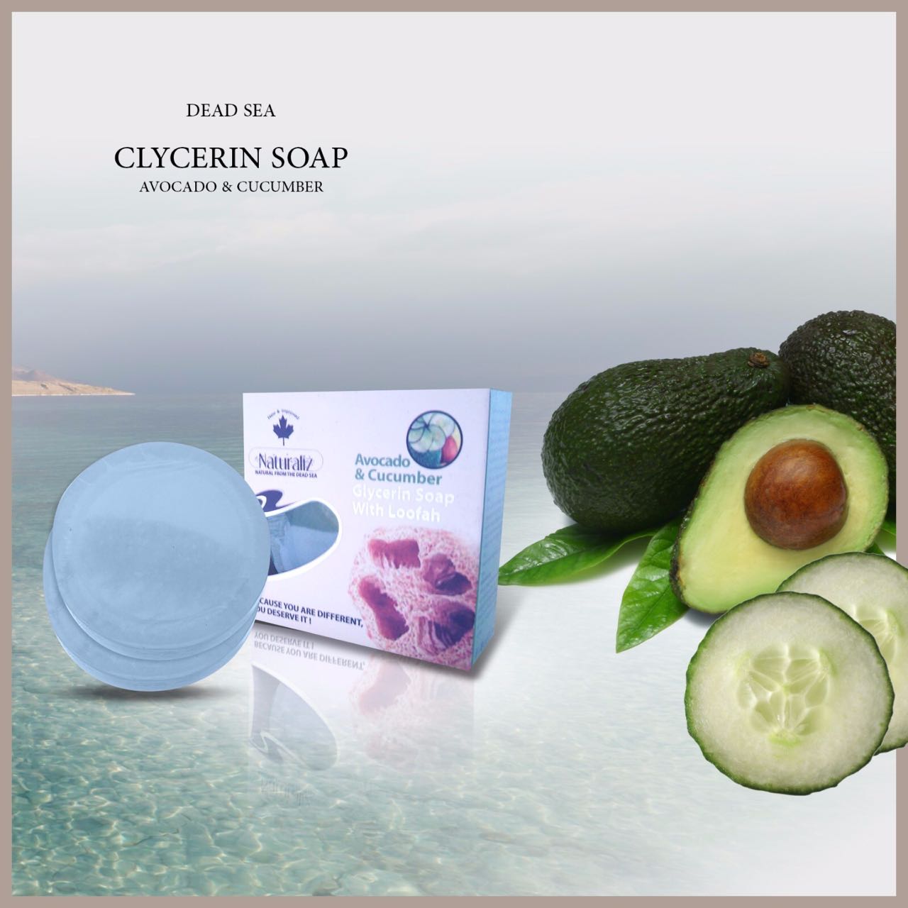 Glycerin Soap With Loofah-Avocado&Cucumber